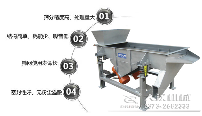 DZSF-520-2P直線振動篩特點