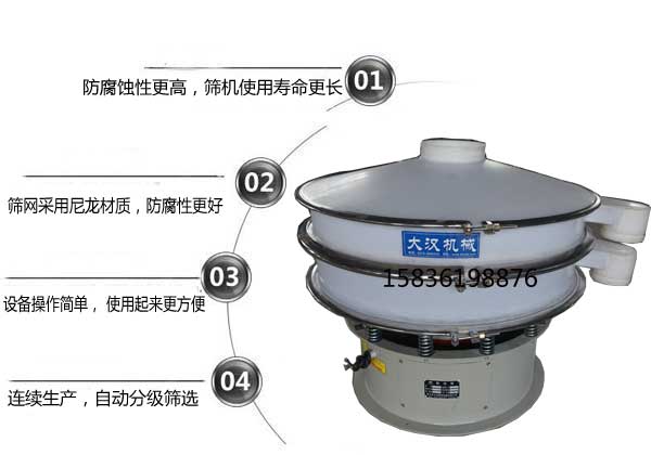 PP塑料振動篩分機(jī)特點